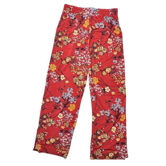 Lildy Pants Women Large Boho Festival Style Floral Casual Summer Wide Slit Leg - Picture 10 of 14